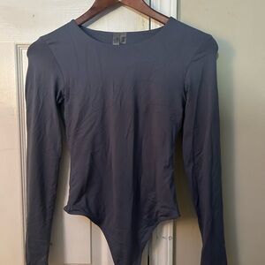 Blue Long Sleeve Bodysuit